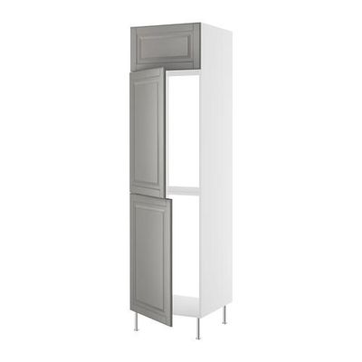 ФАКТУМ Выс шкаф для хол/мороз с 3 дверями - Лидинго серый, 60x233/35 см