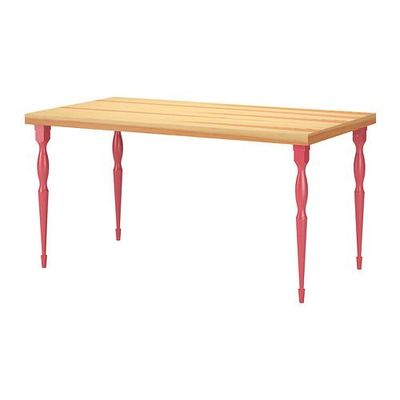 ТОРНЛИДЕН/НИПЕН Стол - сосновый шпон/красный