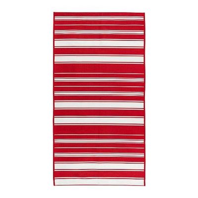 АЛЬСЛЕВ Ковер, безворсовый - красный/белый