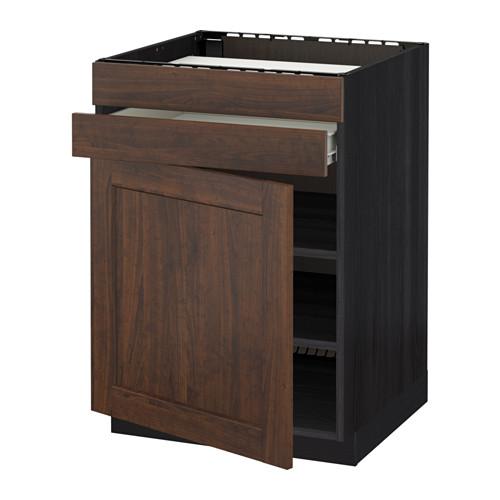 МЕТОД / ФОРВАРА Нап шк д/вар панели/дв/2фасада/1ящ - под дерево черный, Эдсерум под дерево коричневый МЕТОД / ФОРВАРА Нап шк д/вар панели/дв/2фасада/1ящ - под дерево черный, Эдсерум под дерево коричневый