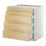 МЕТОД / ФОРВАРА Нплн шк 5фрнт/2нзк/3срд ящ - белый, Тингсрид под березу, 80x60 см МЕТОД / ФОРВАРА Нплн шк 5фрнт/2нзк/3срд ящ - белый, Тингсрид под березу, 80x60 см