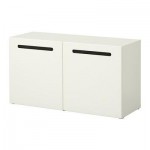 БЕСТО Стеллаж с дверьми - Марвикен белый БЕСТО Стеллаж с дверьми - Марвикен белый