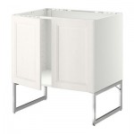 МЕТОД Напольн шкаф д раковины+2 двери - Лаксарби белый, МЕТОД Напольн шкаф д раковины+2 двери - Лаксарби белый,