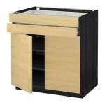 МЕТОД / ФОРВАРА Напольный шкаф/2дверцы/2ящика - Тингсрид под березу, под дерево черный МЕТОД / ФОРВАРА Напольный шкаф/2дверцы/2ящика - Тингсрид под березу, под дерево черный