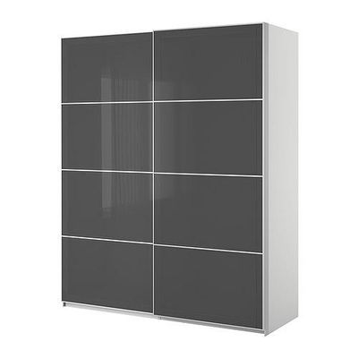 ПАКС Гардероб с раздвижными дверьми - белый, 150x44x236 см ПАКС Гардероб с раздвижными дверьми - белый, 150x44x236 см