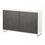 БЕСТО Комбинация для хранения с дверцами - белый КЭЛЛЬВИКЕН/СУЛАРП/темно-серый под бетон БЕСТО Комбинация для хранения с дверцами - белый КЭЛЛЬВИКЕН/СУЛАРП/темно-серый под бетон