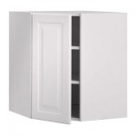 ФАКТУМ Шкаф навесной угловой - Лидинго белый с оттенком, 60x70 см