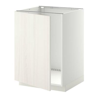 МЕТОД Напольный шкаф для раковины - Росдаль белый ясень, белый