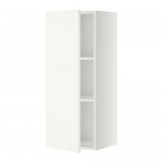 METOD шкаф навесной с полкой белый/Хэггеби белый 40x38.6x100 cm