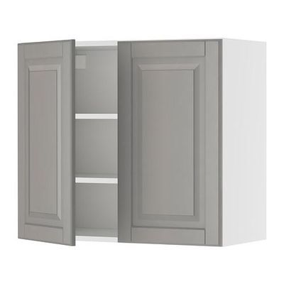 ФАКТУМ Навесной шкаф с 2 дверями - Лидинго серый, 80x70 см
