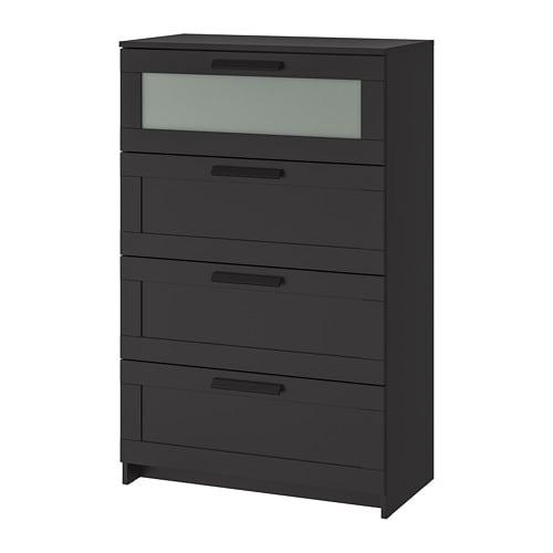 Brimnes Chest Of Drawers With 4, Ikea 4 Drawer Dresser Black