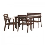 ТУЛЛЕРО Стол, скамья и 2 кресла