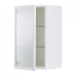 ФАКТУМ Навесной шкаф со стеклянной дверью - Авсикт матовое стекло, 30x92 см