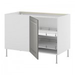 ФАКТУМ Угловой напол шкаф с выдвижн секц - Лидинго серый ФАКТУМ Угловой напол шкаф с выдвижн секц - Лидинго серый