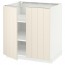 МЕТОД Напол шкаф с полками/2двери - белый, Хитарп белый с оттенком, 80x60 см