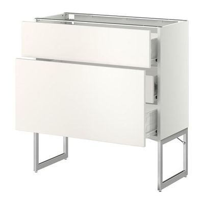 МЕТОД / ФОРВАРА Наполн шк 2 фрнт/3 средн ящ - 80x37x60 см, Веддинге белый, белый