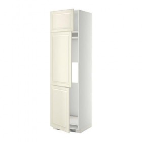 МЕТОД Выс шкаф для хол/мороз с 3 дверями - белый, Будбин белый с оттенком, 60x60x220 см