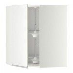 МЕТОД Угл нвсн шкф с вращающ секц - 68x80 см, Нодста белый/алюминий, белый МЕТОД Угл нвсн шкф с вращающ секц - 68x80 см, Нодста белый/алюминий, белый