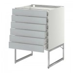 МЕТОД / ФОРВАРА Напольн шкаф 6фронт пнл/6 низ ящ - 60x60x60 см, Веддинге серый, белый МЕТОД / ФОРВАРА Напольн шкаф 6фронт пнл/6 низ ящ - 60x60x60 см, Веддинге серый, белый