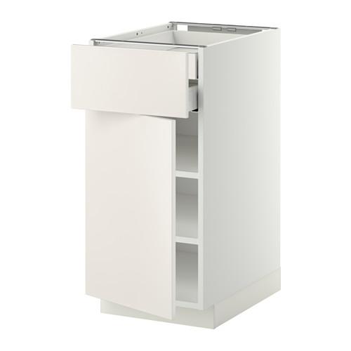 METOD напольн шкаф двр/фр пнл/плк/2низ ящ цвет алюминия METOD напольн шкаф двр/фр пнл/плк/2низ ящ цвет алюминия