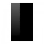 АБСТРАКТ Дверь навесного углового шкафа - глянцевый черный, 32x92 см