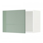 МЕТОД Шкаф навесной - белый, Калларп глянцевый светло-зеленый, 60x40 см