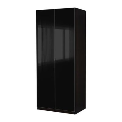 Azië houder exotisch PAX Garderobe 2-deur - Pax Storos glas / zwart, zwartbruin, 100x60x236 cm  (s59899458) - reviews, prijsvergelijkingen