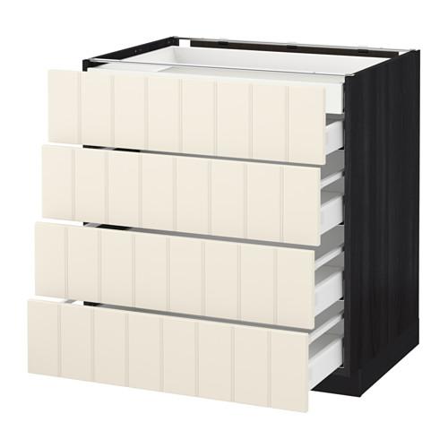 МЕТОД / МАКСИМЕРА Нплн шк 4фрнт/2нзк/3срд ящ - под дерево черный, Хитарп белый с оттенком, 80x60 см МЕТОД / МАКСИМЕРА Нплн шк 4фрнт/2нзк/3срд ящ - под дерево черный, Хитарп белый с оттенком, 80x60 см