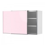 ФАКТУМ Навесной шкаф с рздвжн дверц - Рубрик Аплод светло-розовый, 120x92 см