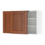 ФАКТУМ Навесной шкаф с рздвжн дверц - Ликсторп коричневый, 120x92 см
