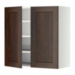 МЕТОД Навесной шкаф с посуд суш/2 дврц - белый, Эдсерум под дерево коричневый, 80x80 см МЕТОД Навесной шкаф с посуд суш/2 дврц - белый, Эдсерум под дерево коричневый, 80x80 см