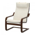 ПОЭНГ Кресло - Дэла неокрашенный, коричневый