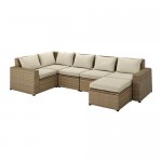 SOLLERÖN модульный угл 4-мест диван, садовый
