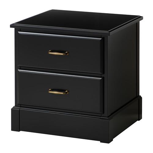 UNDREDAL Chest of 2 drawers Black,57x60 cm 