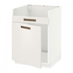 МЕТОД Нплн шкаф для одинарн мойки ДУМШЁ - Мэрста белый, белый МЕТОД Нплн шкаф для одинарн мойки ДУМШЁ - Мэрста белый, белый