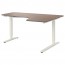 БЕКАНТ Углов письм стол прав/трансф - серый/белый