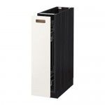 МЕТОД Напол шкаф/выдв внутр элем - Мэрста белый, под дерево черный