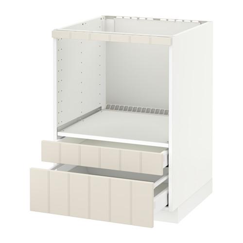 МЕТОД / МАКСИМЕРА Напольн шк д/комб СВЧ/ящики - белый, Хитарп белый с оттенком