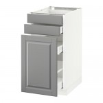 МЕТОД / МАКСИМЕРА Нплн шк с вдв мдл/2 фрнт - белый, Будбин серый, 40x60 см