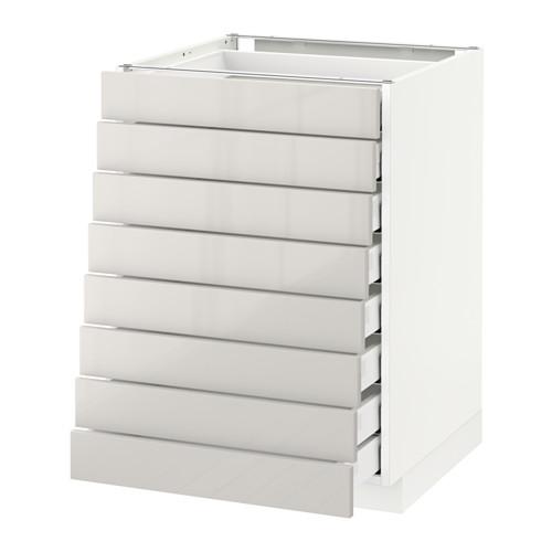 METOD/MAXIMERA наполн шкаф 8 фронт/8 низк ящиков оцинковка METOD/MAXIMERA наполн шкаф 8 фронт/8 низк ящиков оцинковка