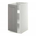 МЕТОД Напольный шкаф с полками - белый, Будбин серый, 40x60 см МЕТОД Напольный шкаф с полками - белый, Будбин серый, 40x60 см