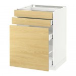 МЕТОД / МАКСИМЕРА Нплн шк с вдв мдл/2 фрнт - 60x60 см, Тингсрид под березу, белый