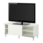 БЕСТО Тумба под ТВ с раздвижными дверцами - белый БЕСТО Тумба под ТВ с раздвижными дверцами - белый