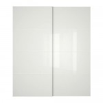 ФЭРВИК Пара раздвижных дверей - 200x236 см, устройство д/плавн закрывания