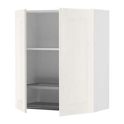 ФАКТУМ Навесной шкаф с посуд суш/2 дврц - Рамшё белый, 60x92 см
