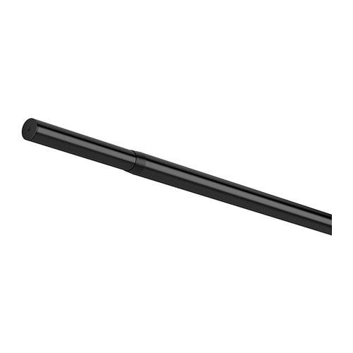 ХУГАД Карниз гардинный - черный, 210-385 см