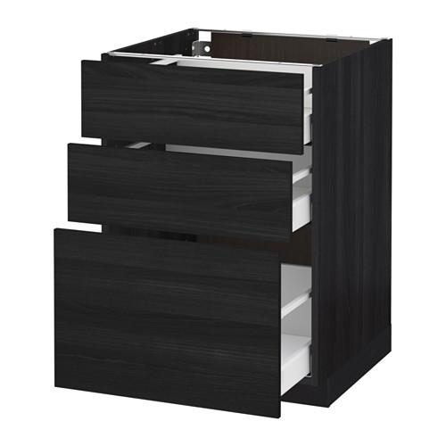 METOD/MAXIMERA напольный шкаф с 3 ящиками