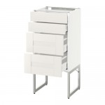 МЕТОД / МАКСИМЕРА Нплн шк 4 фронт/2 низк/2средн ящ - белый, Сэведаль белый, 40x37x60 см МЕТОД / МАКСИМЕРА Нплн шк 4 фронт/2 низк/2средн ящ - белый, Сэведаль белый, 40x37x60 см