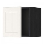 МЕТОД Шкаф навесной - 40x40 см, Лаксарби белый, под дерево черный