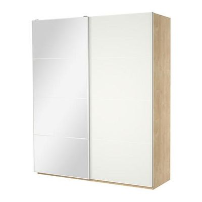 ПАКС Гардероб с раздвижными дверьми - 200x66x236 см ПАКС Гардероб с раздвижными дверьми - 200x66x236 см